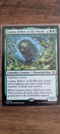 Magic The Gathering - Lumra, Bellow of the Woods - Bloomburrow 183 - NM - Mythic - Image 1