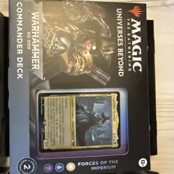 Set of 4 MTG Warhammer 40K Commander Decks, sealed, never opened. - Image 4