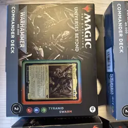 Set of 4 MTG Warhammer 40K Commander Decks, sealed, never opened. - Image 5