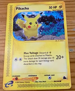 Pikachu 84/144 - Pokemon Card - 2003 (Skyridge) - Image 1