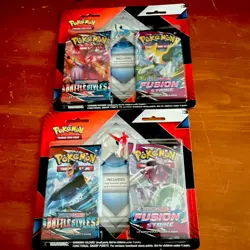 Pokemon Sword & Shield Battle Styles & Fusion Strike Booster Packs 2x - Image 1
