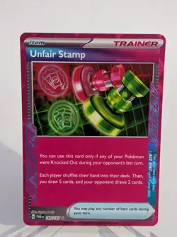 Pokemon Lot of 2 Ace Spec Trainer Unfair Stamp/Awakening Drum Near Mint - Image 2