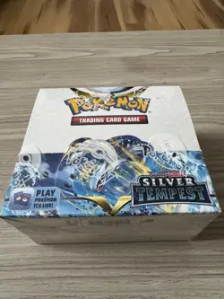 POKEMON TCG SWORD & SHIELD SILVER TEMPEST SEALED BOOSTER BOX - Protective Case - Image 1
