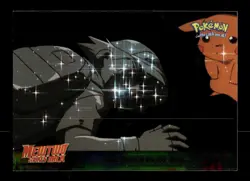 🦉 1999 Topps Pokemon Mewtwo Strikes Back 38 The Rebirth of Ash Blue Logo Foil - Image 1