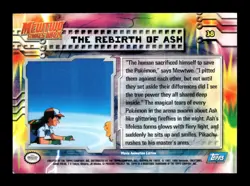 🦉 1999 Topps Pokemon Mewtwo Strikes Back 38 The Rebirth of Ash Blue Logo Foil - Image 2