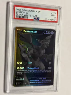 Zekrom EX 172/086 Pokemon Black Bolt BWR Black White Rare SIR English - PSA 9 - Image 4