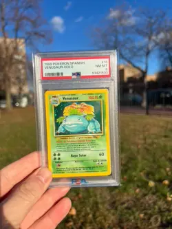 1999 Pokemon Venusaur Spanish Holo Base Set PSA 8 NM/MT Fresh Grade - Image 1