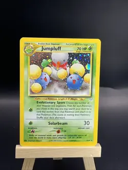 ✨Jumpluff 09/64 Neo Revelation “DOUBLE HOLO” Error Rare Pokemon ✨ - Image 1