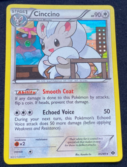 Pokemon Cinccino 85/99 - Holo - BW Next Destinies - GLC - LP - Image 1
