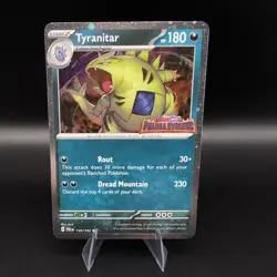 TYRANITAR 135/193 RARE PALDEA EVOLVED POKEMON NM STAMPED - Image 1