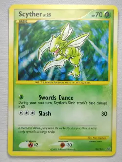 Pokemon TCG Platinum -Scyther- Secret Rare Holo 130/127 LP - Image 1