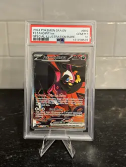 Pokemon TCG Fezandipiti ex 092/064 SIR Shrouded Fable PSA 10 Gem Mint SIR - Image 1