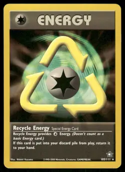 Pokemon Tcg Recycle Energy #105 Pokemon Neo Genesis LP - Image 1