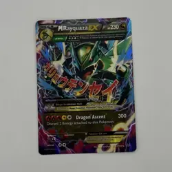 Pokemon M Rayquaza EX Ultra Rare Full Art Holo Roaring Skies 61/108 230 HP - Image 1