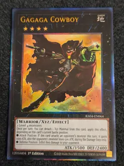 Gagaga Cowboy 1st Edition Prismatic Ultimate Rare RA04-EN064 Yu-Gi-Oh! - Image 1