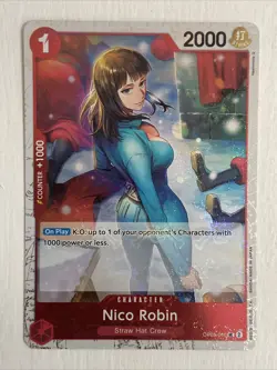 Nico Robin OP05-010 (Jolly Roger Foil) - Premium Booster (PRB-01) - One Piece - Image 1