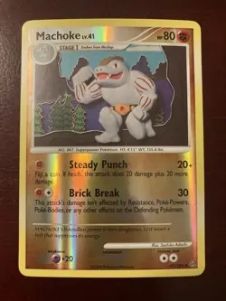 Machoke 41/100 Diamond & Pearl Stormfront Reverse Holo 2008 Pokemon TCG Card NM - Image 1