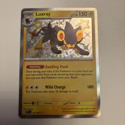 Pokemon TCG Luxray Scarlet & Violet Paldean Fates 137/091 Baby Shiny Card NM - Image 1