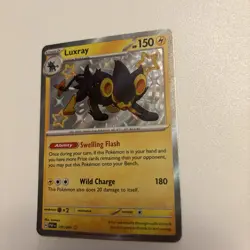Pokemon TCG Luxray Scarlet & Violet Paldean Fates 137/091 Baby Shiny Card NM - Image 2