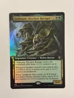 Grakmaw, Skyclave Ravager (Extended Art) Zendikar Rising Foil Magic Card - Image 1