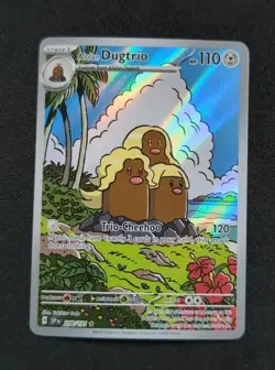 Alolan Dugtrio 208/191 Surging Sparks Illustration Rare Holo Art Pokemon Card - Image 1