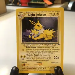 Pokemon Card - Neo Destiny 48/105 - LIGHT JOLTEON (uncommon) NM - Image 1
