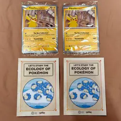 2x Pikachu At The Museum Jumbo Promo Card NM - Image 1