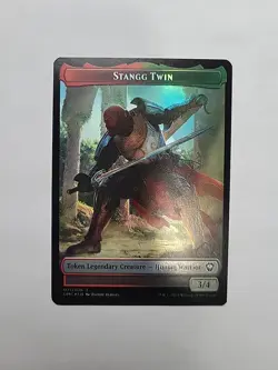 MTG - Phyrexian / Stangg Twin Token Foil Dominaria United #021 - Image 1