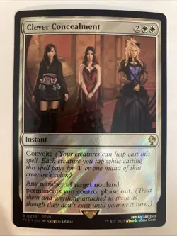 MTG Clever Concealment (Surge Foil) Commander: Final Fantasy 0236 FF7 FFVII NM - Image 1