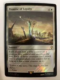 Promise of Loyalty (Surge Foil) R MTG FF Collector Commander 0249 NM - Image 1