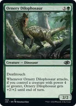 Ornery Dilophosaur [Jumpstart 2022] Lightly Played - Image 1