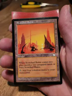 Magic the Gathering Scorched Ruins Weatherlight, very good condition see pics! - Image 1