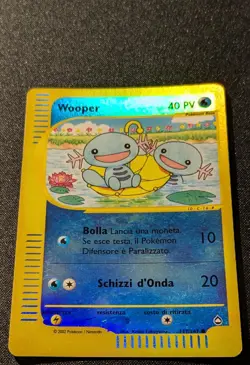 Pokemon AQUAPOLIS - #117/147 Wooper - Reverse Holo - ITALIAN - MP - Image 4