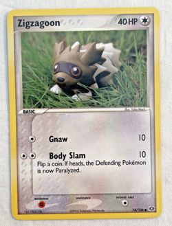 1x Zigzagoon 74/106 EX Emerald Set Pokemon Card LP/NM - Image 1