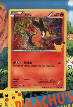 Pokemon TCG Tepig 13/25 McDonald's 25th Celebrations Holo NM - Image 1