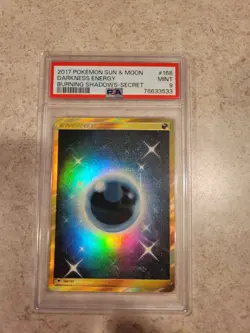 PSA 9 Darkness Energy 168/147 Burning Shadows Gold Secret Rare 2017 Pokemon TCG - Image 1