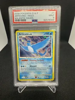 2008 POKEMON DIAMOND & PEARL MAJESTIC DAWN #1 ARTICUNO-HOLO PSA 9 - Image 1