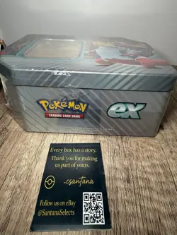 Pokemon Skeledirge ex Tin Factory Sealed (Tear In Shrink Wrap) | Santana Selects - Image 4