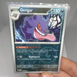 Pokemon - Scarlet & Violet - Paldean Fates - Gengar Reverse Holo - 057/091 - Image 1