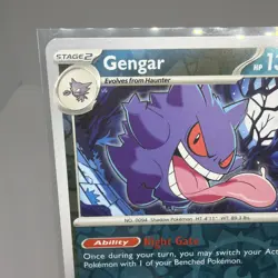 Pokemon - Scarlet & Violet - Paldean Fates - Gengar Reverse Holo - 057/091 - Image 3