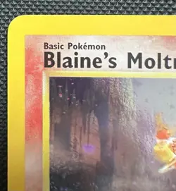 🌀Pokemon Blaines Moltres 1/132 Holo Swirl NM Gym Challenge WOTC Vintage Rare🌀 - Image 2