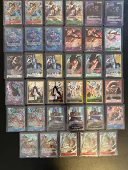 One Piece TCG English Lot of 35 ALT ART, Leaders and Gold Dons - Image 1
