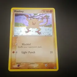 MANKEY 38/112 - REVERSE Holo - Fire Red & Leaf Green Pokemon Card - LP/P - Image 1