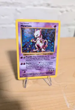 Mewtwo 10/102 Pokemon Card TCG Shadowless WOTC Unlimited Edition LP-MP - Image 1