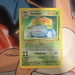 Pokemon Venusaur Base Set Holo Rare 15/102 100 HP Wizards 1999 English TCG Card - Image 1