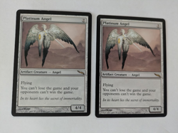 2 Platinum Angel Mirrodin MTG NM Free Shipping with tracking - Image 1