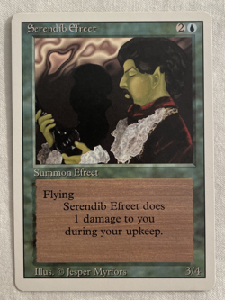 1x Serendib Efreet Revised Edition MTG Magic the Gathering NM - Image 1