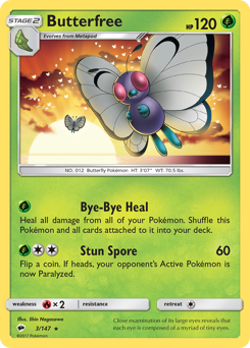 Butterfree Reverse Holo - Burning Shadows Near Mint Pokemon TCG - Image 1
