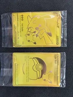 Pokemon Celebrations Pikachu V & PokeBall Gold Promos SWSH145 SWSH146 - Sealed - Image 2