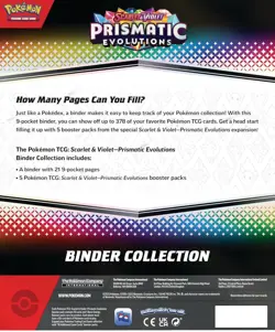 POKEMON TCG SCARLET & VIOLET PRISMATIC EVOLUTIONS BINDER COLLECTION *SEALED* - Image 3